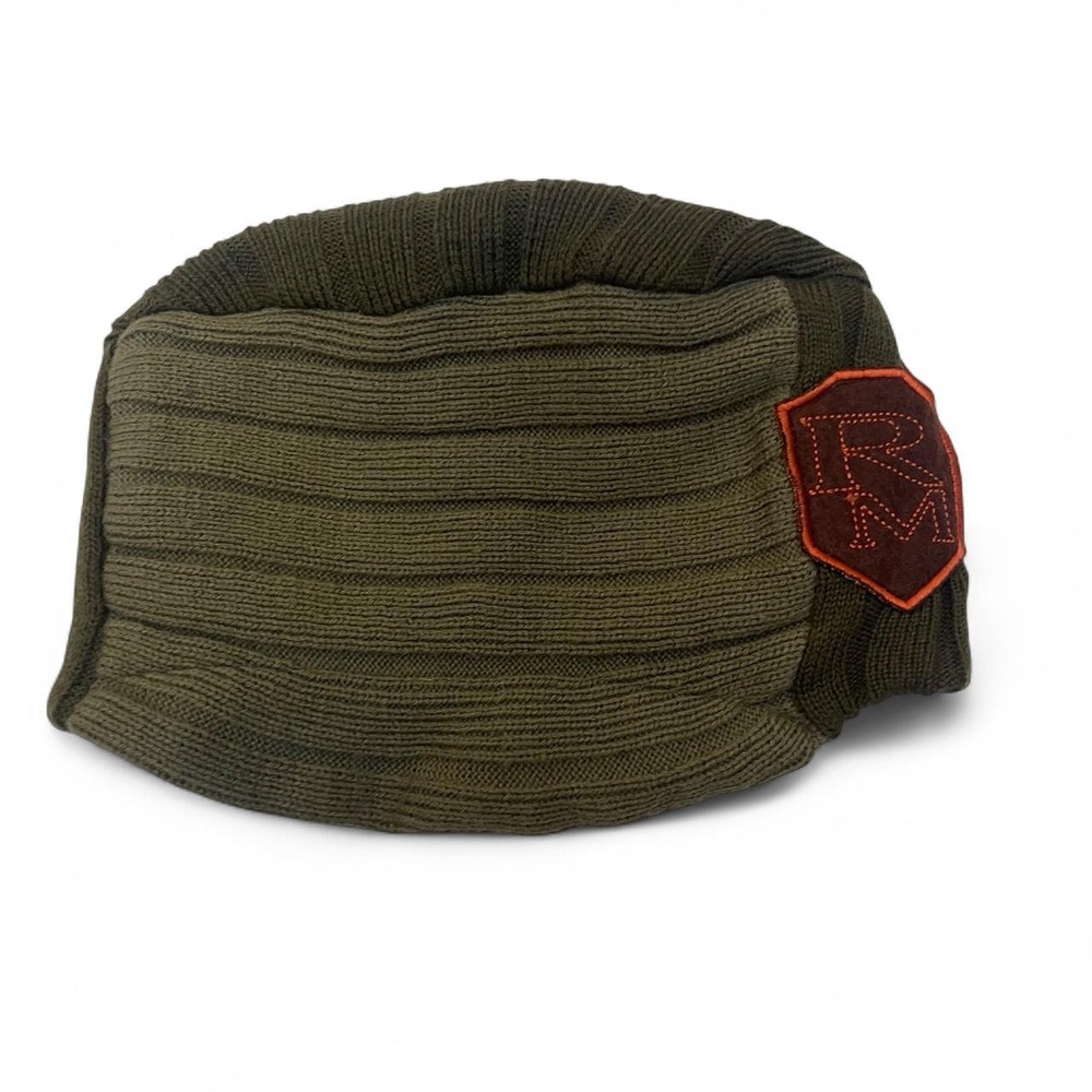 Renuar men's olive green‎ wool knit beanie
